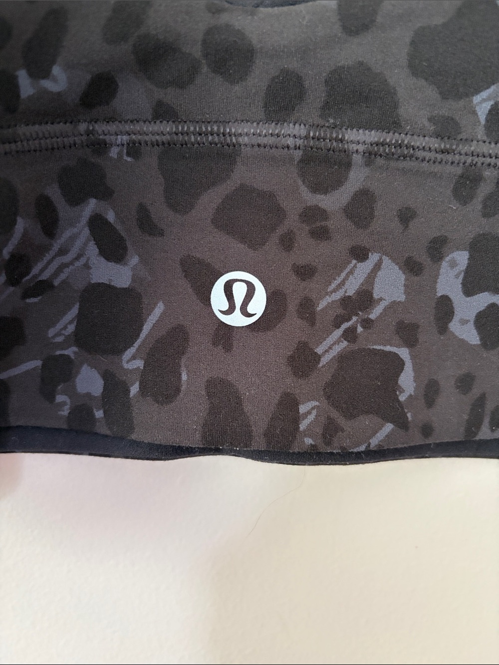 Lululemon Align V-Neck Bra Size 4 Cheetah Camo Deep Coal Multi Black Gray - Picture 3 of 4